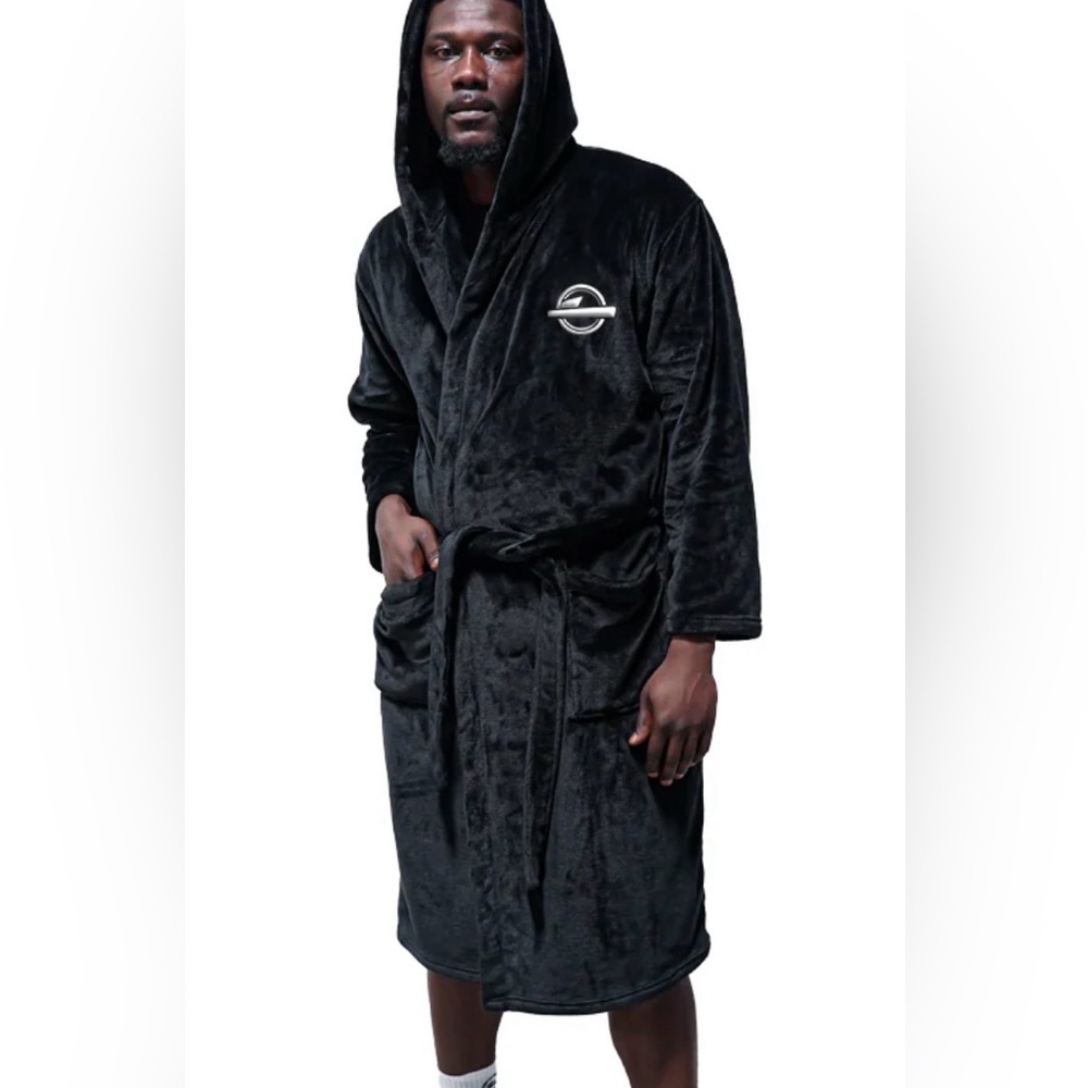 ISlide Pittsburgh Penguins NHL‎ Plush Fleece Robe Black L/XL